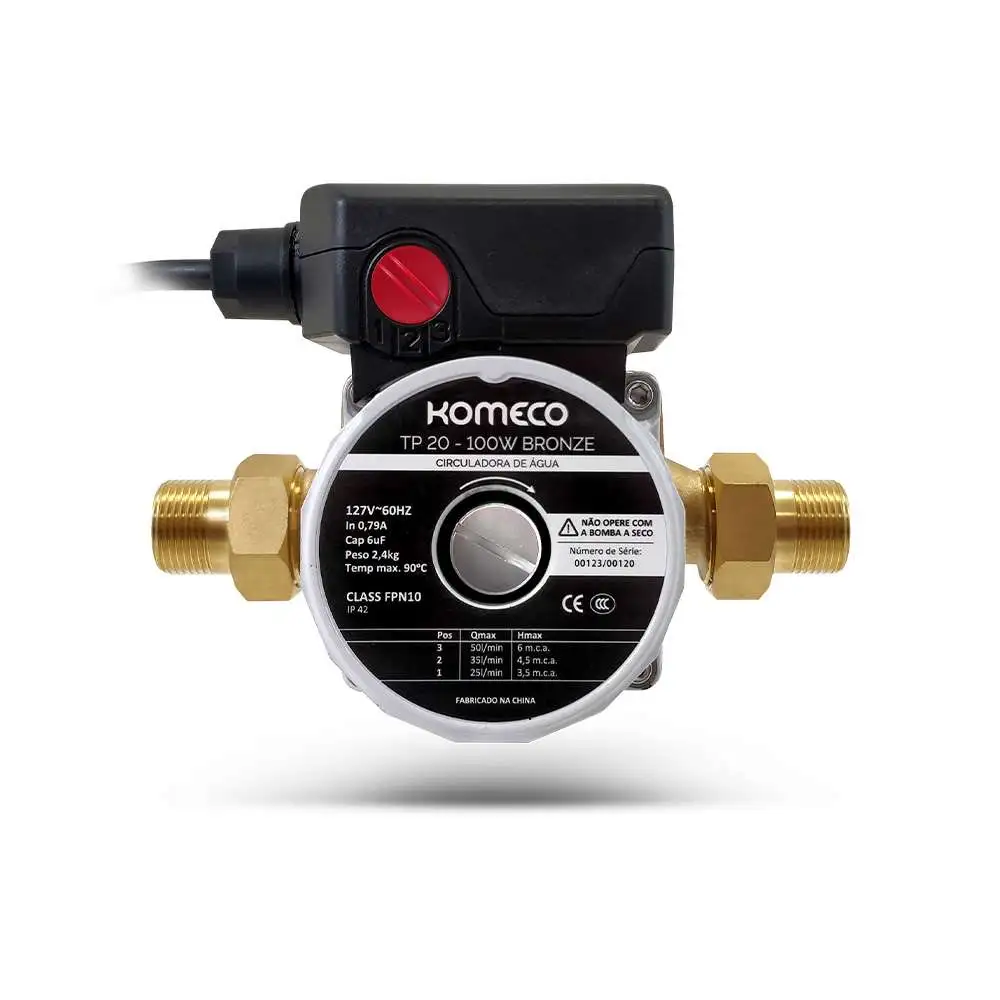 Bomba de Água de Circulação TP 20, 40, 80, 120